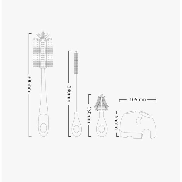 Bottle Cleaning Brush Set New Carousel 8