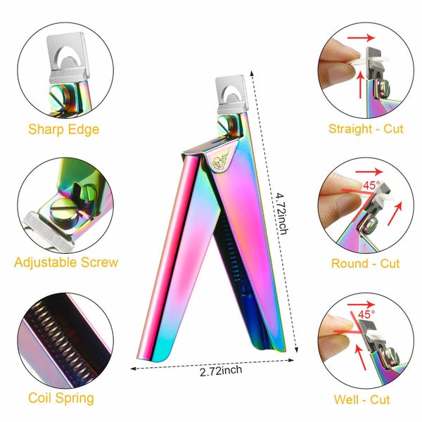 Nail Clippers 4 in 1 Set for Acrylic Nails-Chrome Carousel 1