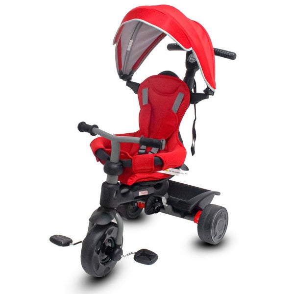 Vee Bee Red 10-36m Explorer Kids Toddler Trike Bike Ride On Canopy Parent Handle Carousel 1