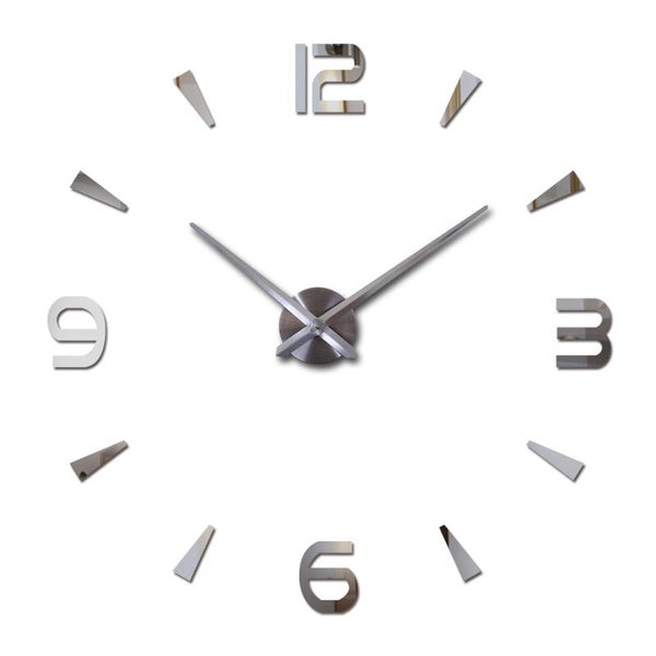 Brief Fashion Wall Clock For Living Room Design Acrylic Mirror Clocks Eur CHK177 Carousel 1
