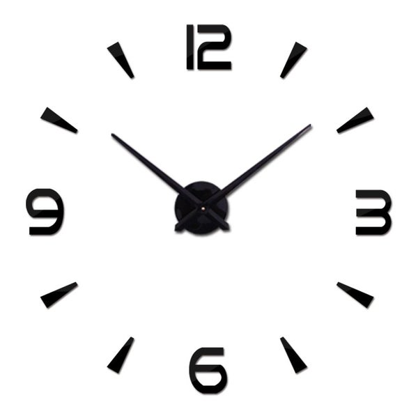 Brief Fashion Wall Clock For Living Room Design Acrylic Mirror Clocks Eur CHK177 Carousel 1