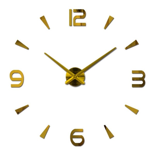 Brief Fashion Wall Clock For Living Room Design Acrylic Mirror Clocks Eur CHK177 Carousel 1