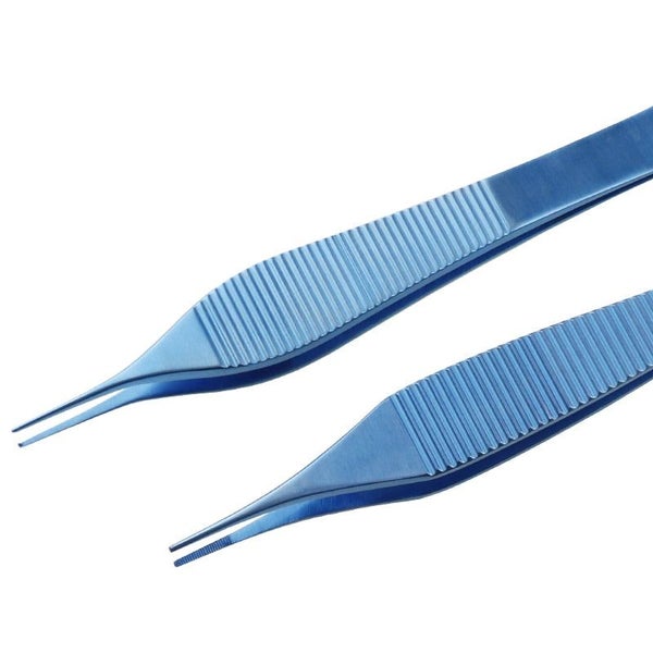 1pcs Medical Adson Tissue Forceps 122mm Serrated Tips/Teeth Ophthalmic Ti CHK177 Carousel 2