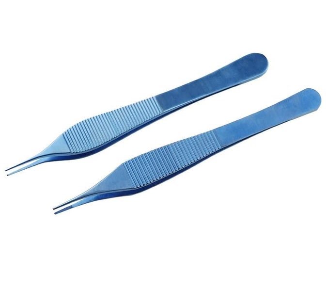 1pcs Medical Adson Tissue Forceps 122mm Serrated Tips/Teeth Ophthalmic Ti CHK177 Carousel 9