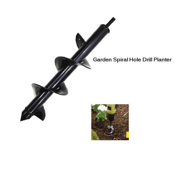 Garden Spiral Hole Drill Planter Roto Flower Planter Bulb HEX Shaft Drill CHK177 Carousel 1