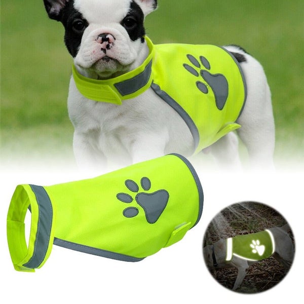 Reflective Dog Vest Clothes High Visibility Breathable Jacket Small Large CHK177 Carousel 1