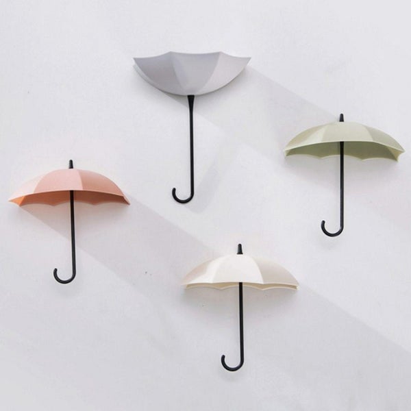 3Pcs/set Creative Umbrella Shape Hook Colorful Key Hanger Holder home Bed CHK177 Carousel 2