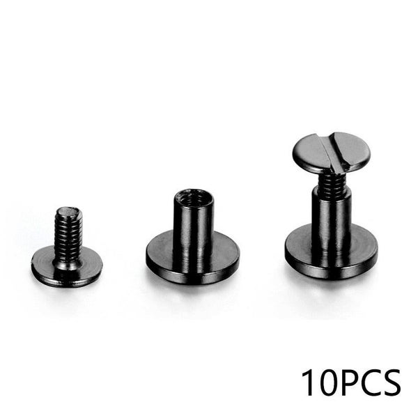 10Sets Luggage Leather Metal Craft Solid Screw Nail Rivet Double Curved H CHK177 Carousel 1