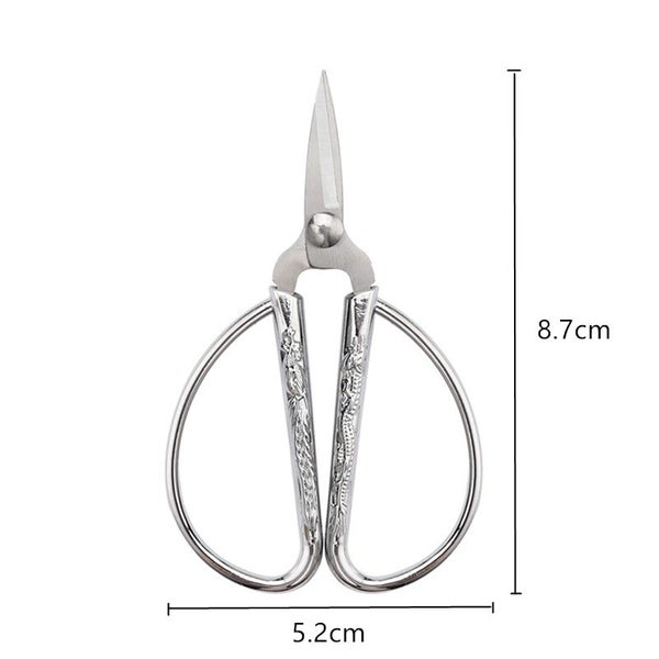 Golden Scissors Zig Zag Durable High Steel Vintage Tailor Scissors Craft CHK177 Carousel 11