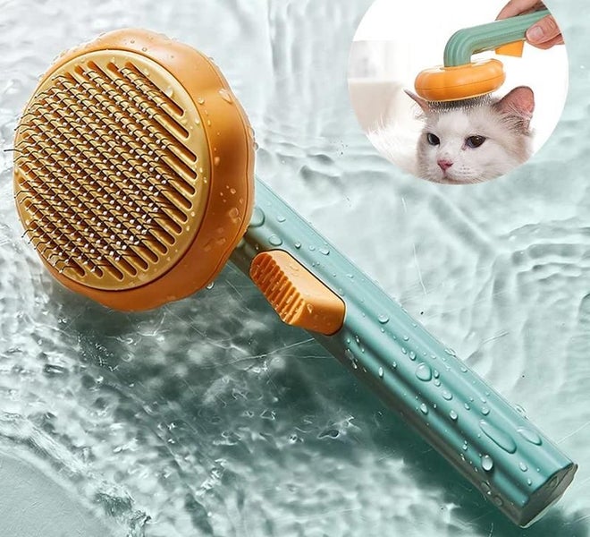 Pet Brush, Self Cleaning Slicker Brush for Shedding Dog Cat Grooming Comb CHK177 Carousel 2