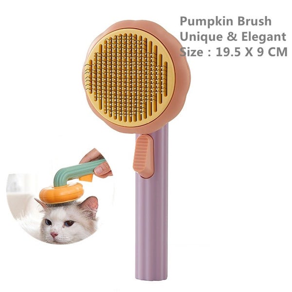 Pet Brush, Self Cleaning Slicker Brush for Shedding Dog Cat Grooming Comb CHK177 Carousel 1