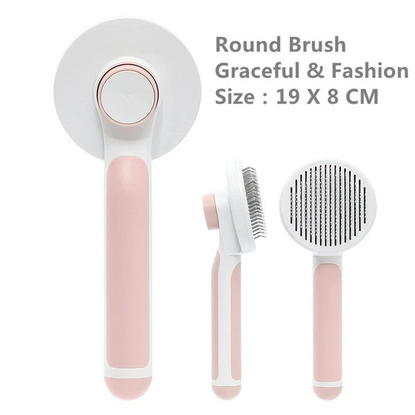 Pet Brush, Self Cleaning Slicker Brush for Shedding Dog Cat Grooming Comb CHK177 Carousel 6