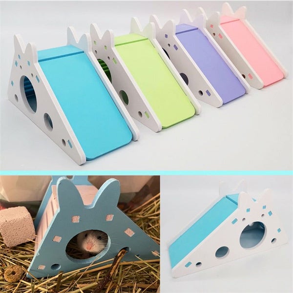 Assembled Hamster Slide Toy Guinea Pig Golden Bear Funny Breathable Hamst CHK177 Carousel 2
