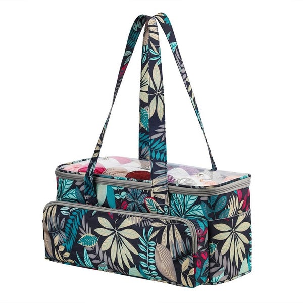 2020 Yarn Storage Bag With Maple Leaves Knitting Tote Bag Orange Square B CHK177 Carousel 2