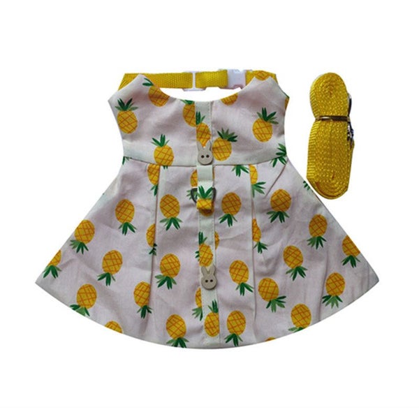 Convenient Bunny Dress Rabbit Holiday Costume Cute Floral Harness Leash S CHK177 Carousel 1