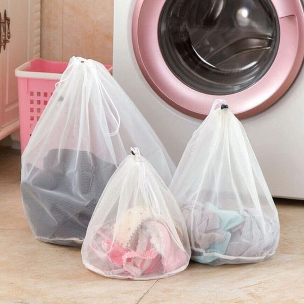 3 size drawstring bra underwear socks foldable mesh laundry bag household CHK177 Carousel 2
