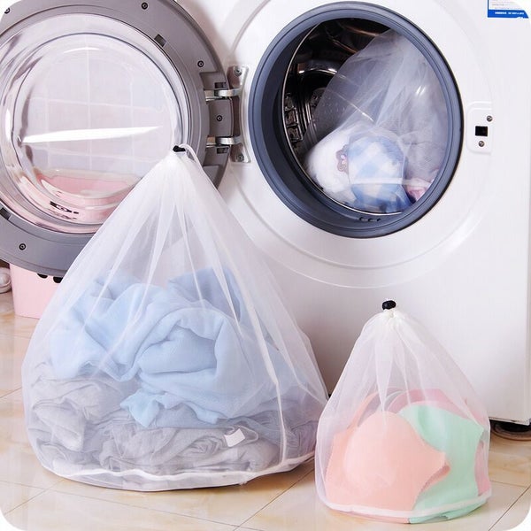 3 size drawstring bra underwear socks foldable mesh laundry bag household CHK177 Carousel 10