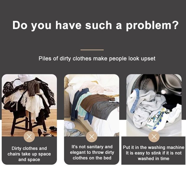 Household Rolling Laundry Hamper with Wheels Collapsible Laundry Basket M CHK177 Carousel 10