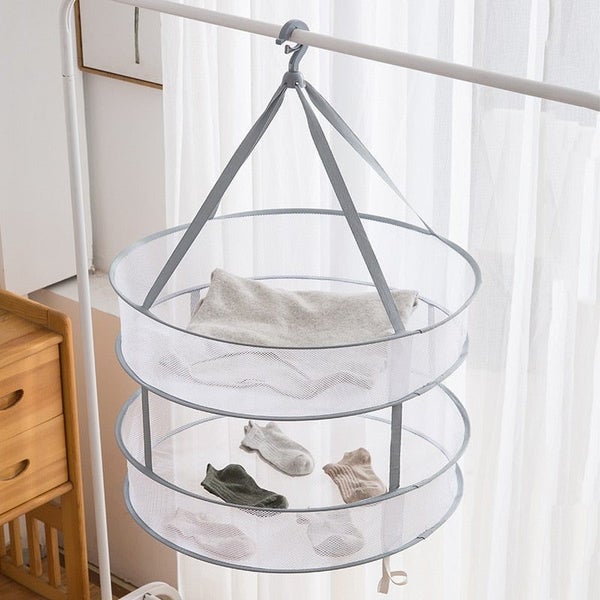 Clothes Drying Basket Hanging Sweater Net Pocket Thickened Anti-Deformati CHK177 Carousel 2
