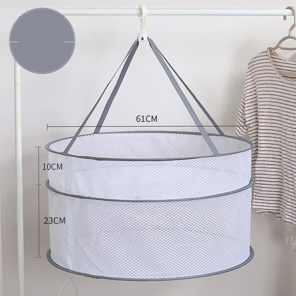 Clothes Drying Basket Hanging Sweater Net Pocket Thickened Anti-Deformati CHK177 Carousel 1