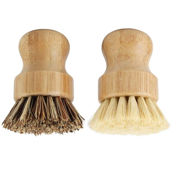 Bamboo Dish Scrub Brushes, Kitchen Wooden Cleaning Scrubbers for Washing CHK177 Carousel 2