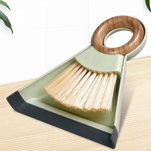 Desktop Cleaning Broom Dustpan Set Mini Handy Dust Cleaning Sweeping Brus CHK177 Carousel 2