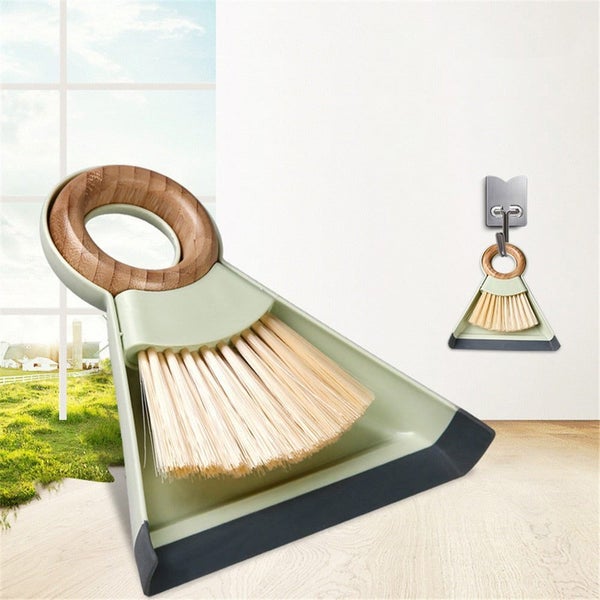 Desktop Cleaning Broom Dustpan Set Mini Handy Dust Cleaning Sweeping Brus CHK177 Carousel 11