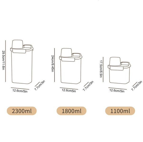 Multi-Use Laundry Powder Detergent Dispenser Food Grains Rice Storage Con CHK177 Carousel 11