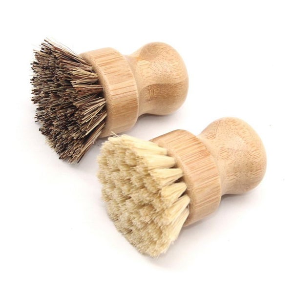 Plant Based Cleaning Brush Set,Bamboo Kitchen Scrub Brush Set of 4 Clean CHK177 Carousel 6