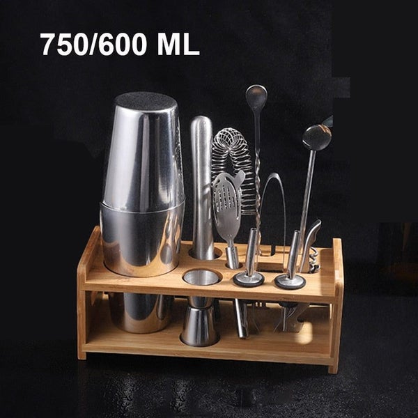 Stainless Steel Cocktail Shaker Mixer Wine Martini Boston Shaker For Bart CHK177 Carousel 1