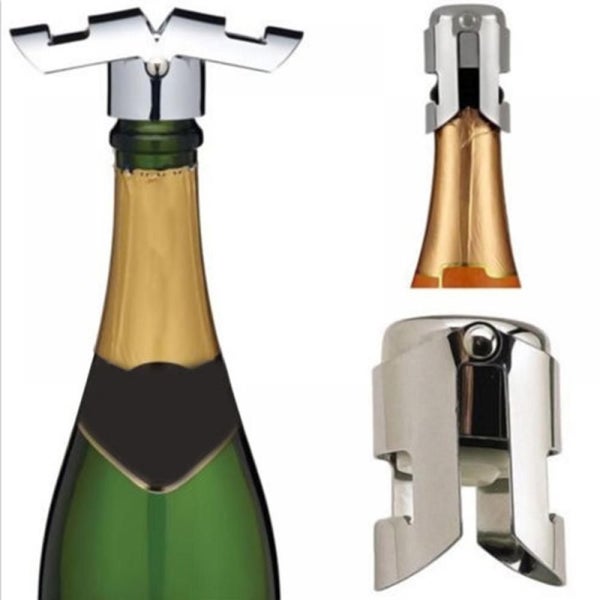 Stainless Steel Bottle Opener Vacuum Sealed Sparkling Champagne Wine Bott CHK177 Carousel 1