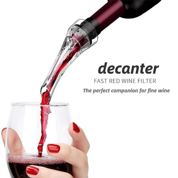 Wine Decanter Red Wine Aerating Pourer Spout Decanter Wine Aerator Quick CHK177 Carousel 2