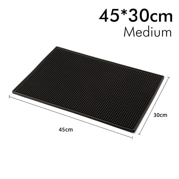 Bar Mat Rubber Anti-slip PVC Coffee Bar Mats Cup Mat Waterproof Heat  Resistant Durable Drain Mat for Home Bar Cafe