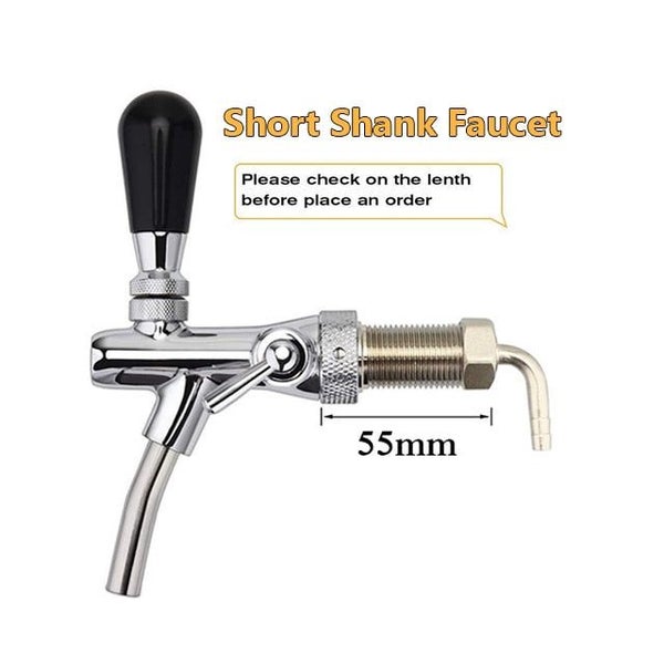 Home Brewing Tap,100mm/120mm Long Shank Adjustable Draft Faucet Tap Keger CHK177 Carousel 1