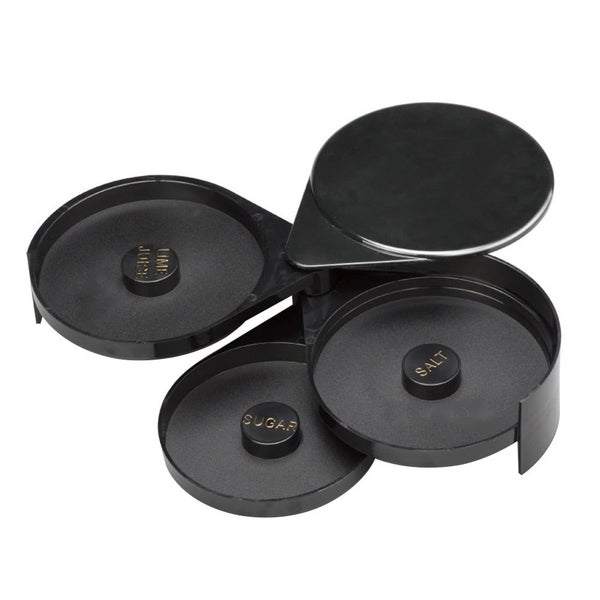 3 Tier Salt Cocktail Home Tool Accessory Rotating Bartender Sugar Bar ABS CHK177 Carousel 5
