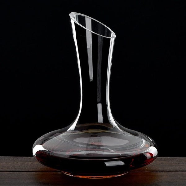 Superior Flat Base Red Wine Decanter Handmade Crystal Wine Pourer Premium CHK177 Carousel 2