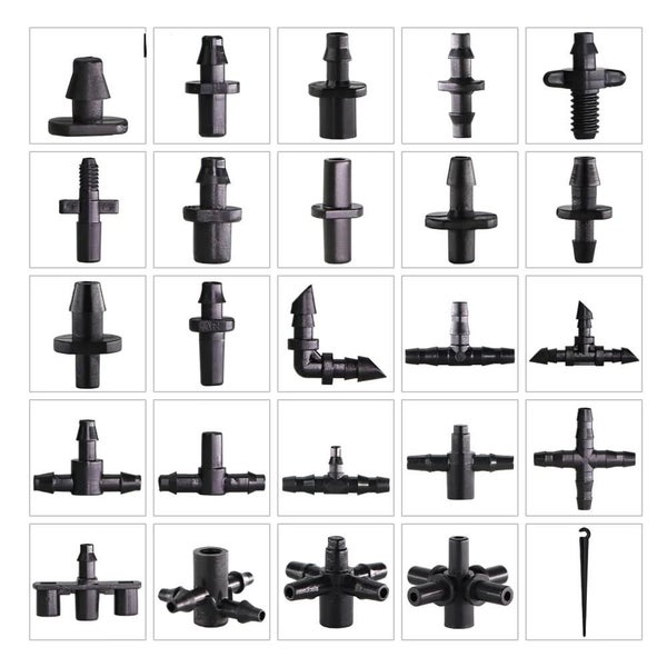 RBCFHI Garden Irrigation Connectors Barbed Single Double Tee Elbow Drip A CHK177 Carousel 2