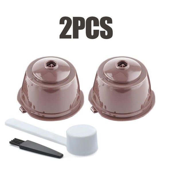 Reusable Coffee Capsule Filter Cup Refillable Caps Spoon Brush Filter for CHK177 Carousel 1