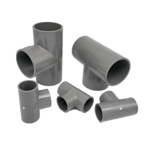 Gray 20/25/32mm PVC Pipe Fittings 3/4/5/6 Ways DIY Straight Elbow Equal Tee Conn Carousel 11
