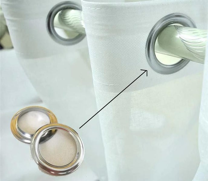 Wholesal Eyelet Curtain Rings Curtain Grommet Top Silvery Metal Ring Head CHK177 Carousel 1