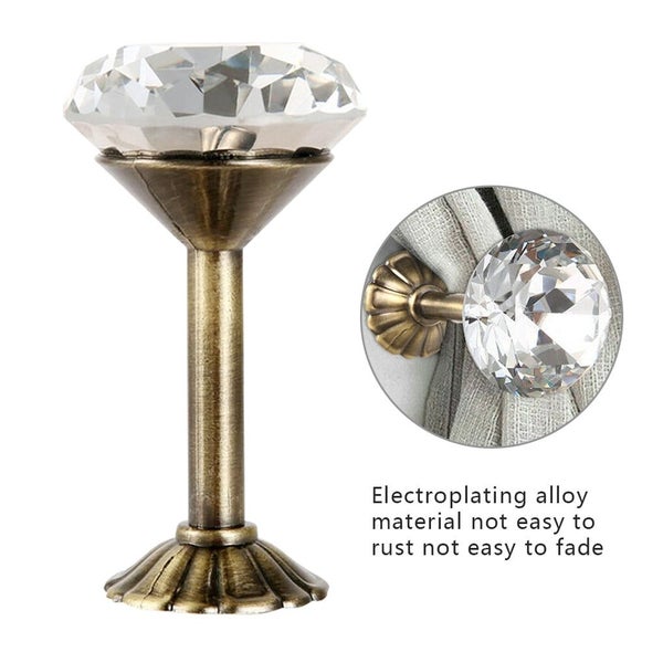 2pcs Shiny Rhinestone Curtain Hook Tieback Wall Mounted Hanging Home Bedr CHK177 Carousel 8