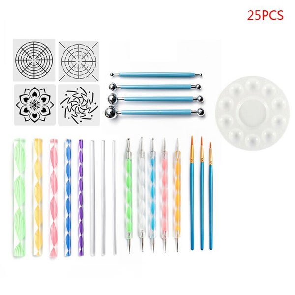 47 40 35 33 28 25 16pcs set Mandala Dotting Tools for Painting Rock Stone CHK177 Carousel 1