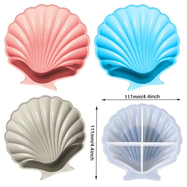 Concrete Storage Box Silicone Mold Shell Shape Silicone Mold Creative Jew CHK177 Carousel 1