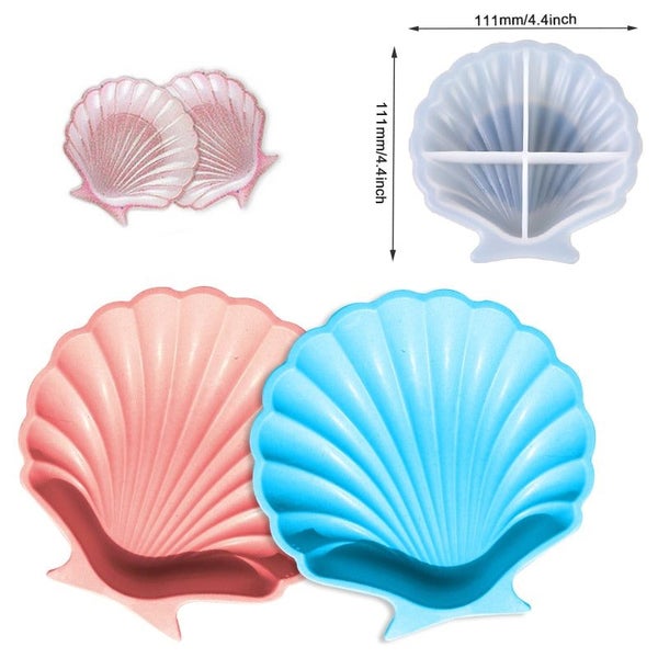 Concrete Storage Box Silicone Mold Shell Shape Silicone Mold Creative Jew CHK177 Carousel 2