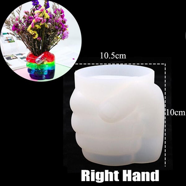 Two-hand Model Hand Storage Resin Mold Candlestick Mold Concrete Silicone CHK177 Carousel 1