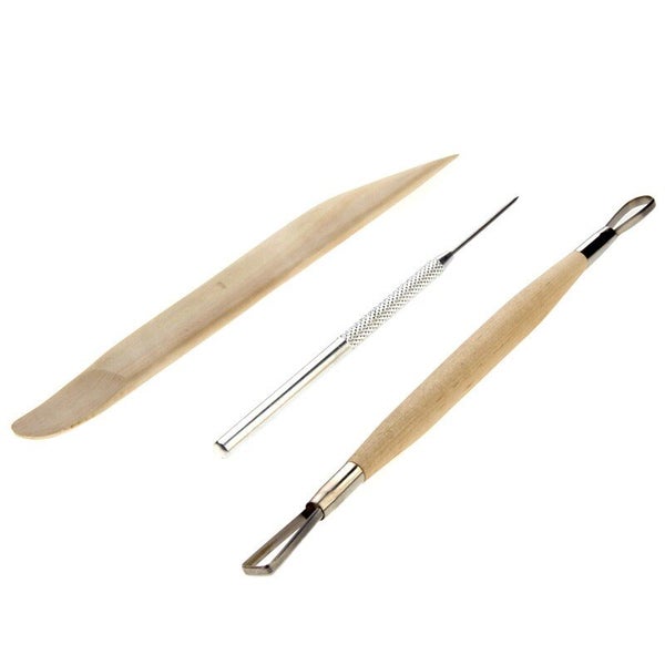 8 Piece Set Clay Ceramics Molding Tools Wood Knife Pottery Tool Practical CHK177 Carousel 2