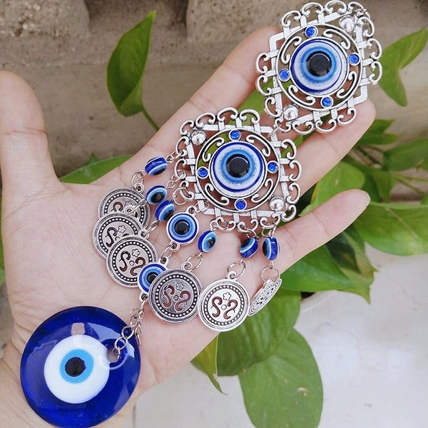 Turkish Blue Eyes Amulet Wall Protection Hanging Decoration Lucky Pendant CHK177 Carousel 2
