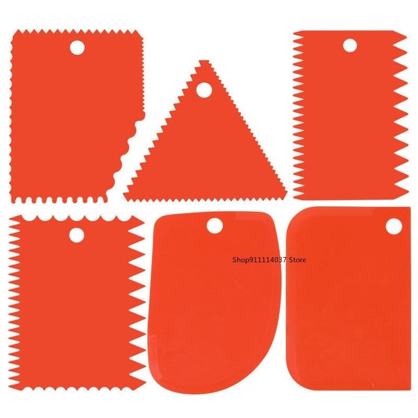 6PCS Pottery Plastic Scraper Tools Clay Sculpture Tooth Shape Pottery Cla CHK177 Carousel 2