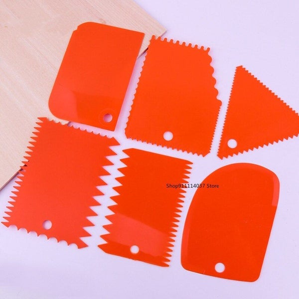 6PCS Pottery Plastic Scraper Tools Clay Sculpture Tooth Shape Pottery Cla CHK177 Carousel 11
