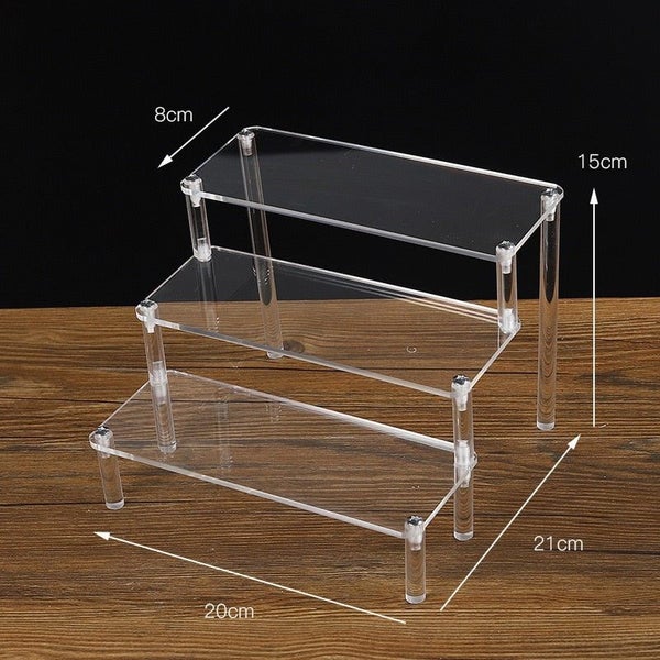 2/3/4/5Layer Acrylic Action Figure Display Stand Toy Model Swing Stand Do CHK177 Carousel 1